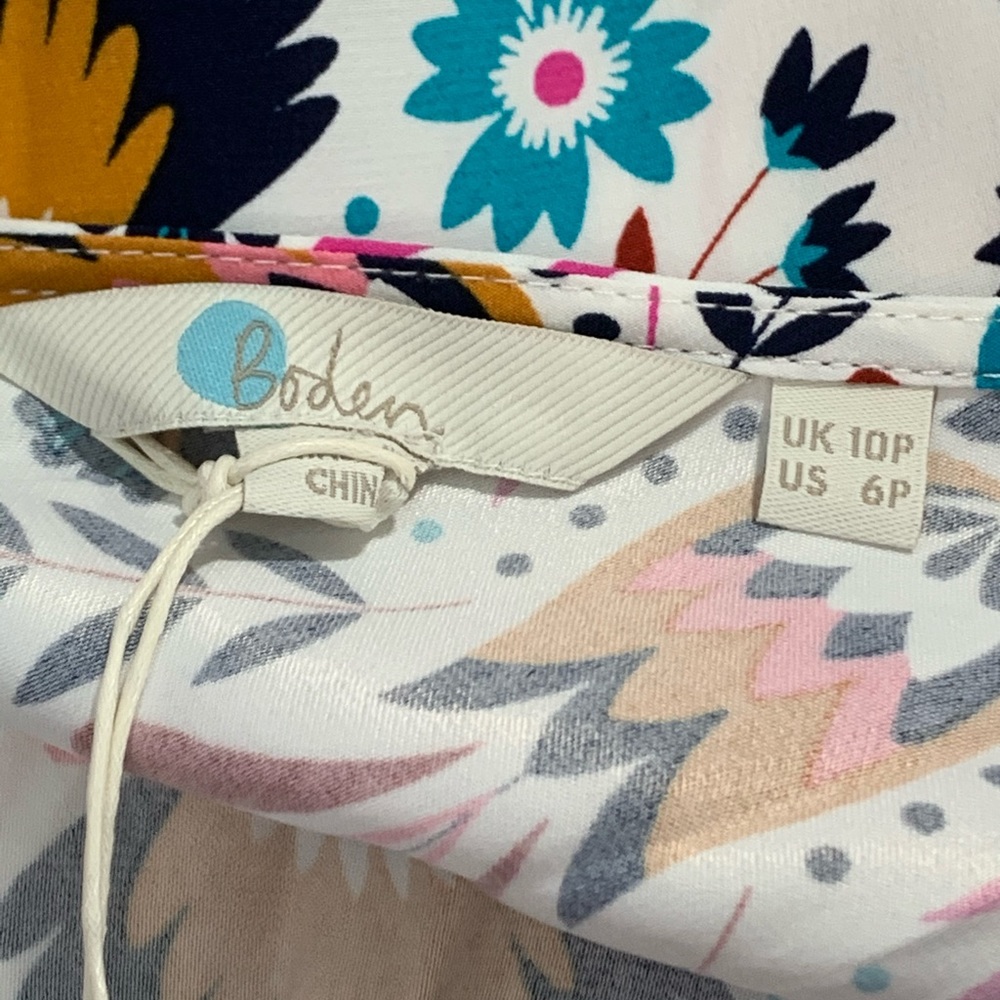 Boden Sleeveless Dress Flared Bottom - Picture 6 of 10